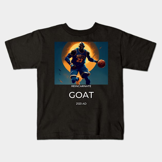 Greatest of All Times Basketball Kids T-Shirt by TheGOATSeries